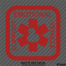 For Jeep: Emotional Support Vehicle Duck Vinyl Decal