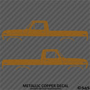 Ford F-100 Pickup Classic Truck Silhouette (PAIR) Vinyl Decal
