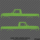 Ford F-100 Pickup Classic Truck Silhouette (PAIR) Vinyl Decal