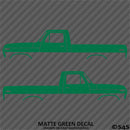 Ford F-100 Pickup Classic Truck Silhouette (PAIR) Vinyl Decal