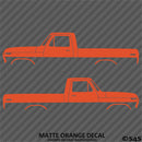 Ford F-100 Pickup Classic Truck Silhouette (PAIR) Vinyl Decal