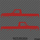 Ford F-100 Pickup Classic Truck Silhouette (PAIR) Vinyl Decal
