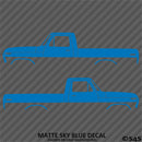 Ford F-100 Pickup Classic Truck Silhouette (PAIR) Vinyl Decal