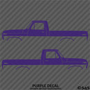 Ford F-100 Pickup Classic Truck Silhouette (PAIR) Vinyl Decal