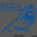 F-Caw-F Peeking Chicken Funny Automotive F**k Off Vinyl Decal