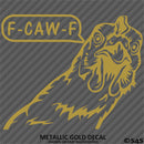 F-Caw-F Peeking Chicken Funny Automotive F**k Off Vinyl Decal