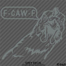 F-Caw-F Peeking Chicken Funny Automotive F**k Off Vinyl Decal