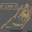 F-Caw-F Peeking Chicken Funny Automotive F**k Off Vinyl Decal