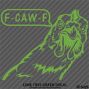 F-Caw-F Peeking Chicken Funny Automotive F**k Off Vinyl Decal