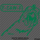 F-Caw-F Peeking Chicken Funny Automotive F**k Off Vinyl Decal