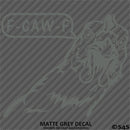 F-Caw-F Peeking Chicken Funny Automotive F**k Off Vinyl Decal