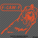 F-Caw-F Peeking Chicken Funny Automotive F**k Off Vinyl Decal