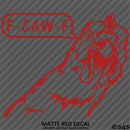 F-Caw-F Peeking Chicken Funny Automotive F**k Off Vinyl Decal