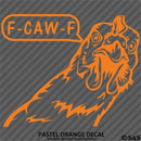 F-Caw-F Peeking Chicken Funny Automotive F**k Off Vinyl Decal
