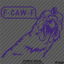 F-Caw-F Peeking Chicken Funny Automotive F**k Off Vinyl Decal