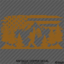 American Flag: Bigfoot Outdoor Scene Vinyl Decal
