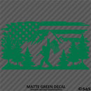 American Flag: Bigfoot Outdoor Scene Vinyl Decal