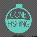Gone Fishing Bobber Hunting Vinyl Decal