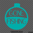 Gone Fishing Bobber Hunting Vinyl Decal