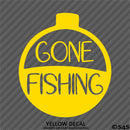 Gone Fishing Bobber Hunting Vinyl Decal