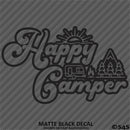 Happy Camper Outdoor Camping Scene Vinyl Decal