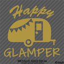 Happy Glamper Camping Vinyl Decal