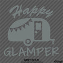 Happy Glamper Camping Vinyl Decal