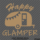 Happy Glamper Camping Vinyl Decal