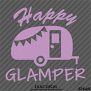 Happy Glamper Camping Vinyl Decal