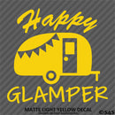 Happy Glamper Camping Vinyl Decal