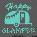 Happy Glamper Camping Vinyl Decal