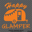 Happy Glamper Camping Vinyl Decal