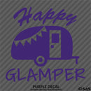 Happy Glamper Camping Vinyl Decal