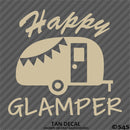 Happy Glamper Camping Vinyl Decal
