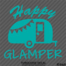 Happy Glamper Camping Vinyl Decal