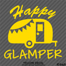 Happy Glamper Camping Vinyl Decal
