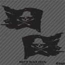 Kayak Flag Skull And Crossbones (PAIR) Vinyl Decal