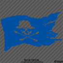 Kayak Flag Skull And Crossbones Vinyl Decal