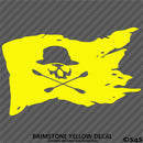 Kayak Flag Skull And Crossbones Vinyl Decal