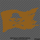 Kayak Flag Skull And Crossbones Vinyl Decal