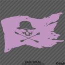 Kayak Flag Skull And Crossbones Vinyl Decal