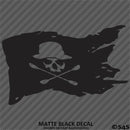 Kayak Flag Skull And Crossbones Vinyl Decal
