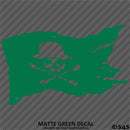 Kayak Flag Skull And Crossbones Vinyl Decal