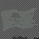 Kayak Flag Skull And Crossbones Vinyl Decal