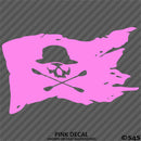 Kayak Flag Skull And Crossbones Vinyl Decal