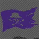 Kayak Flag Skull And Crossbones Vinyl Decal