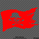 Kayak Flag Skull And Crossbones Vinyl Decal