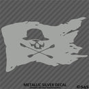 Kayak Flag Skull And Crossbones Vinyl Decal