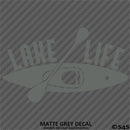 Lake Life Kayak Vinyl Decal