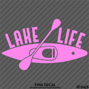 Lake Life Kayak Vinyl Decal